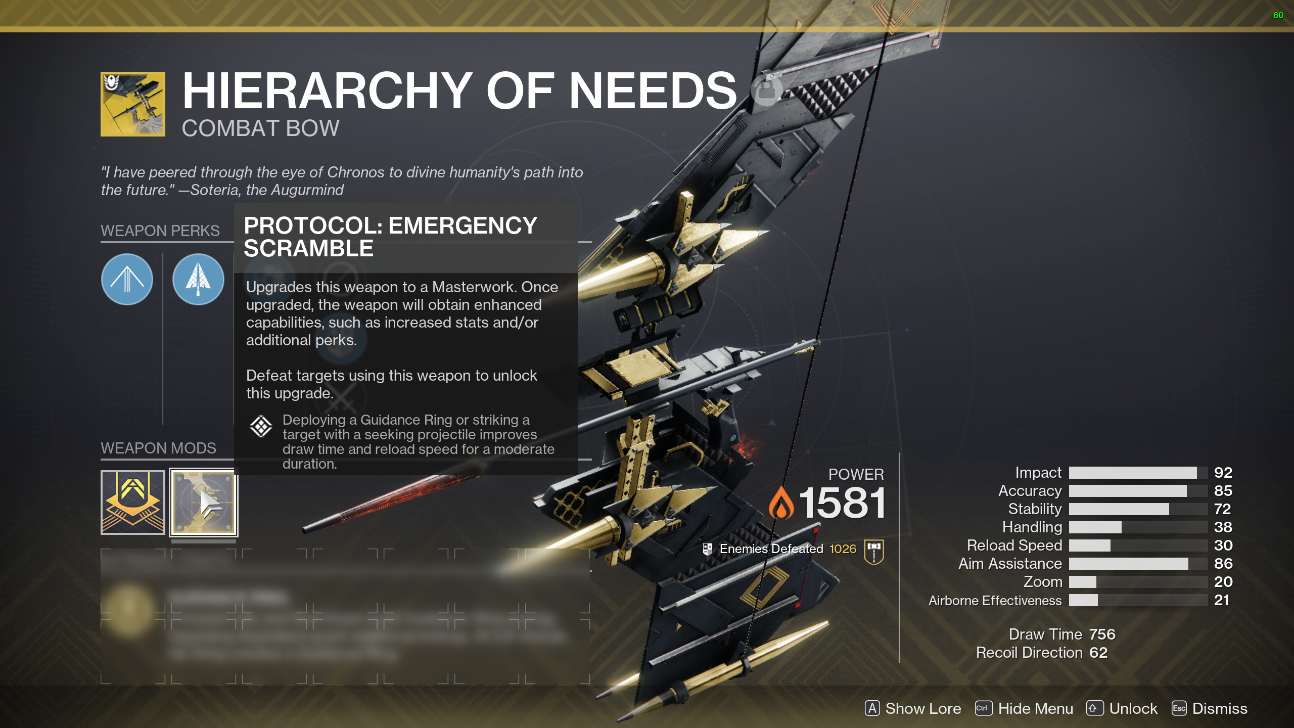 Destiny 2 Hierarchy of Needs drop location, catalyst source explained